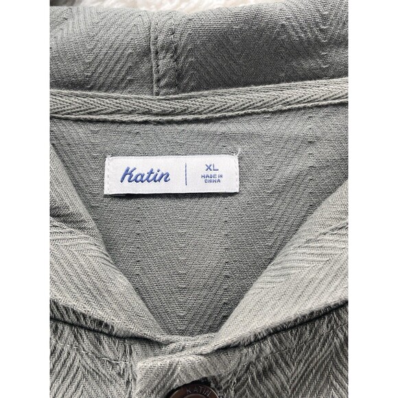 Katin Baja Men's XL Baja Pullover Jacket Cotton Hoodie Canvas Herringbone - Picture 4 of 10